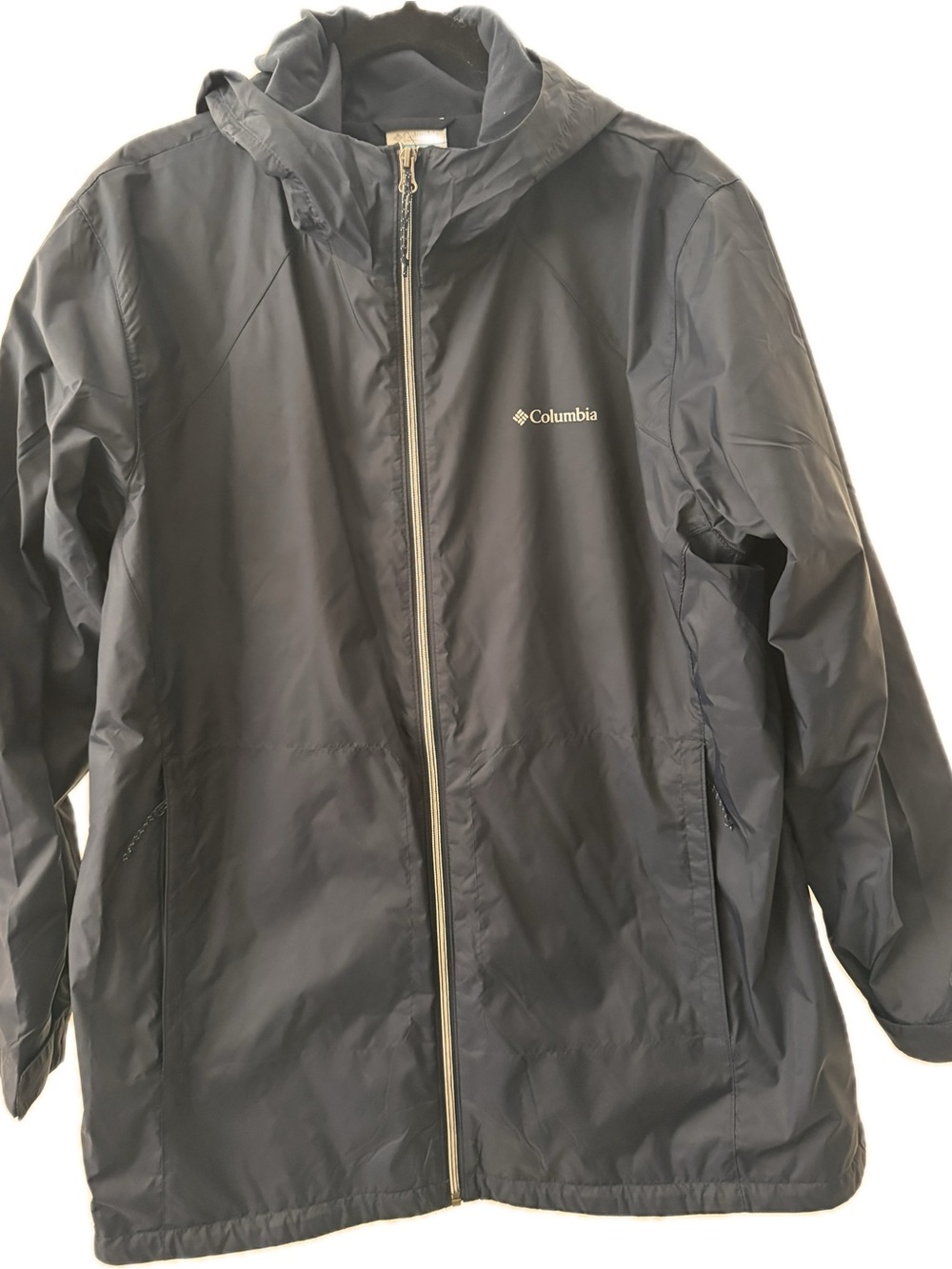 Columbia Women's Switchback II Navy Hooded Raincoat